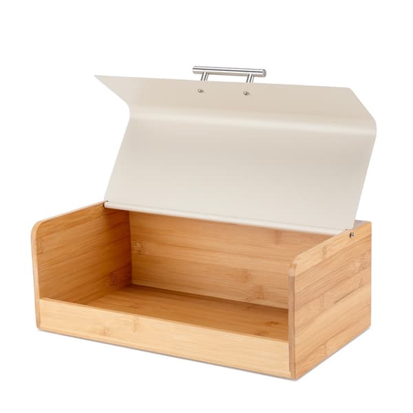 BAMBUS BRØDKASSE BRØDBEHOLDER E-6075 CREM