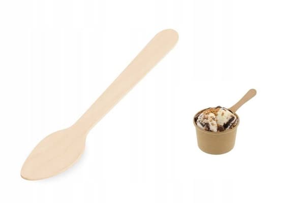 Engangs træskeer 11 cm 100 stk