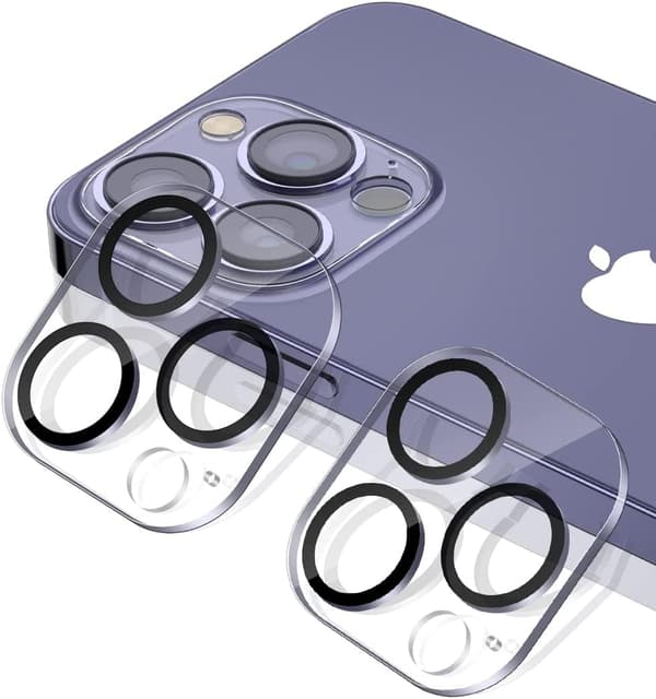 2x Härdat glas för trippelkamera för Apple iPhone 14 Pro/14 Pro Max