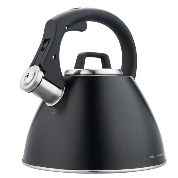 STÅLKEDEL MED FLØJTE 2,5L KLAUSBERG KB-7952