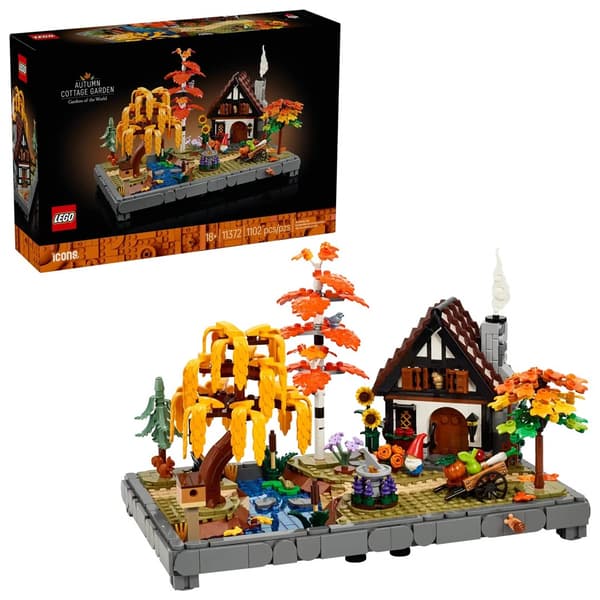 LEGO Icons 11372 Efterårshave med hytte, 1102 dele