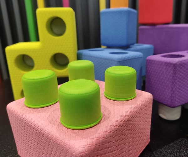 Vaahtomuovi Tetris-palikat - 45 kpl.