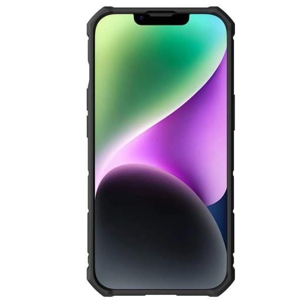 Nillkin CamShield Armor Pro-cover til iPhone 14 Plus – pansret cover med kameracover, ringstativ, sort