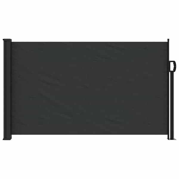 vidaXL udtrækkelig sidemarkise sort 120x500 cm