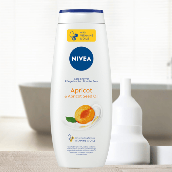 NIVEA Brusegelé Pleje & Aprikos 500 ml