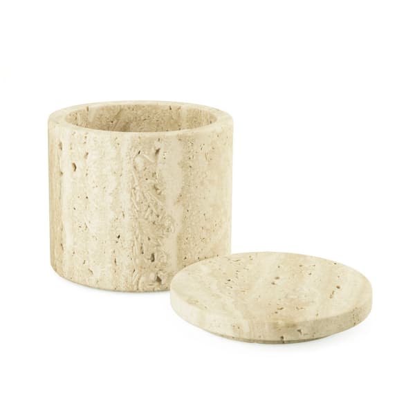 Q-BATH PREMIUM DECOR 1547 kosmetikbehållare travertin