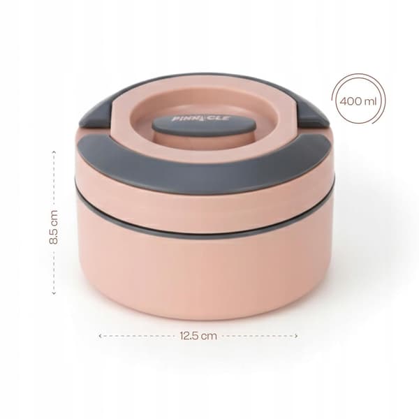 Termos Lunch Termosbehållare för mat PINNACLE PRIME 400 ml Rosa