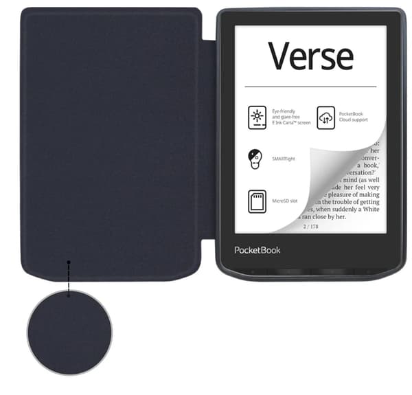 FOLDBART ETUI TIL POCKETBOOK VERSE 629 / VERSE PRO 634 6"
