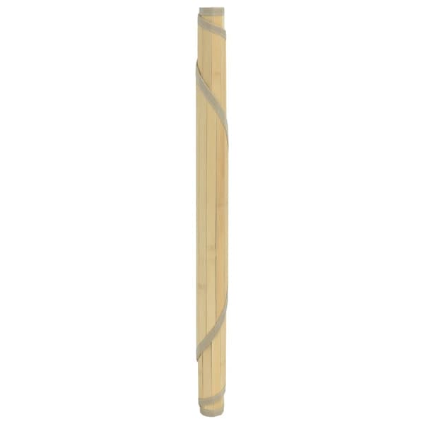 vidaXL Pyöreä Matto, Vaalea Luonnonvärinen, 100 cm, Bambu