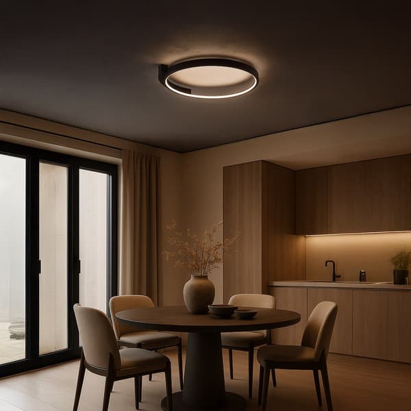 Loftlampe Luna LED Sort Milagro ML1843