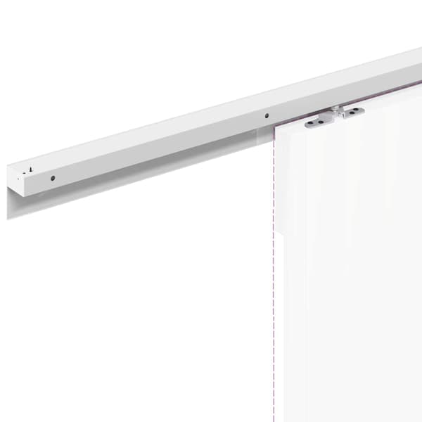 vidaXL skydedørsinstallationssystem, 183 cm, aluminium, sølv