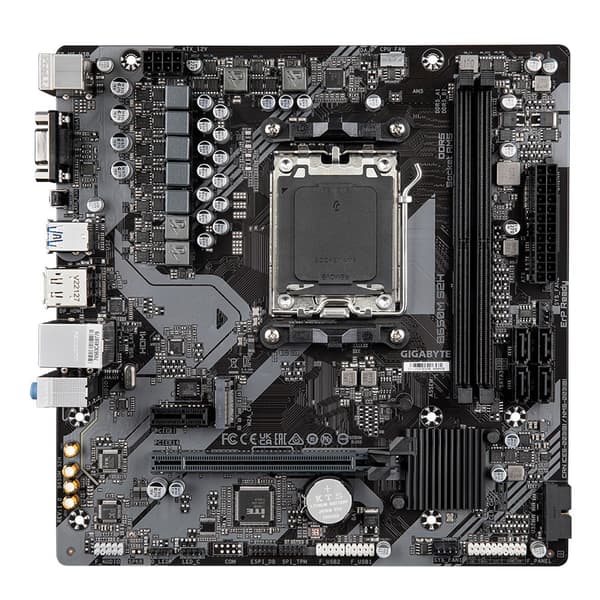 Gigabyte B650M S2H moderkort, brunt, DDR5, AM5
