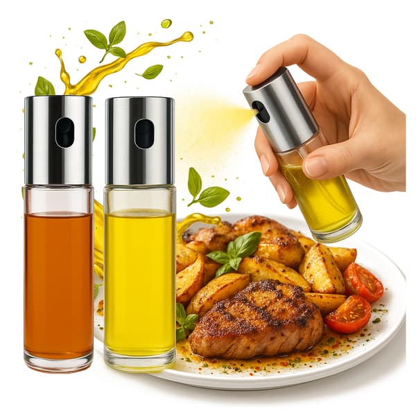 2x Olivenoliespray 100ml glasspray oliedispenser køkkenspray