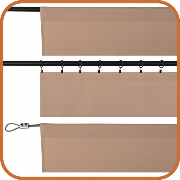 Terrassi- ja puutarhaverho T 155x270 beige