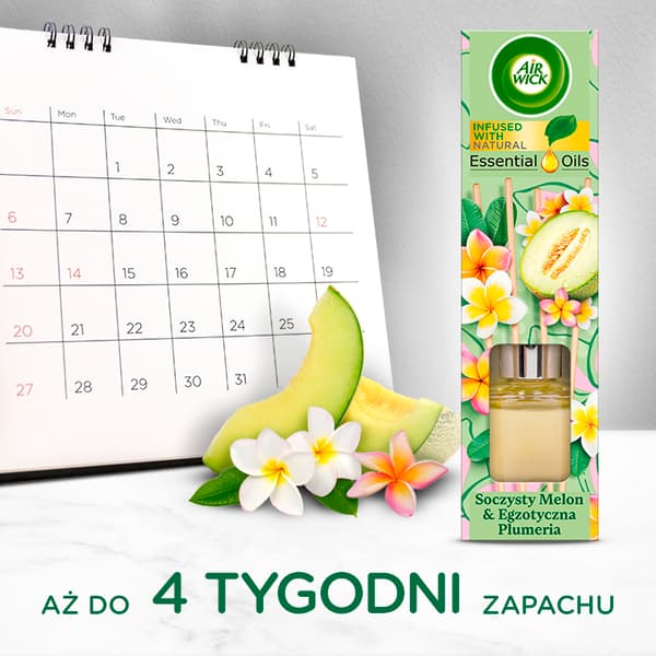 Air Wick duftpinde med saftig melon og eksotisk plumeria 40ml