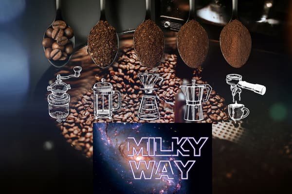 Nyrostade kaffebönsblandning Milky Way 50g