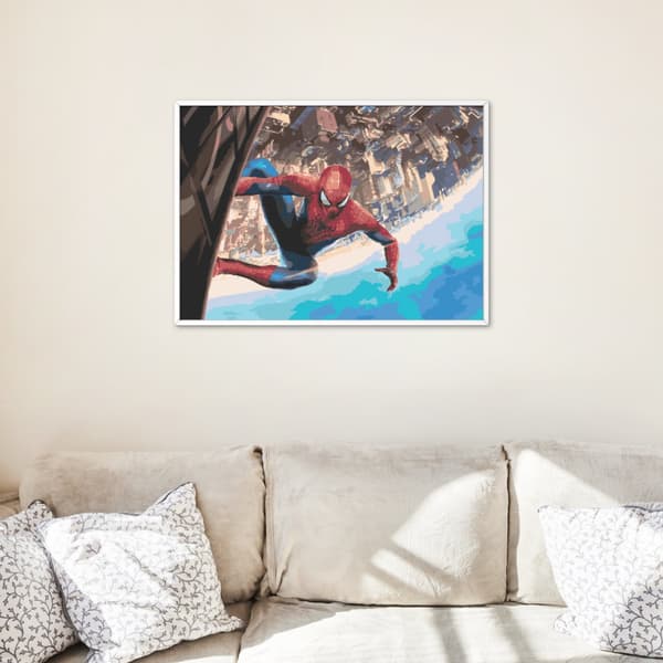 MÅLNING MED SIFFROR Bilder att måla - Spiderman Marvel 50x40 cm