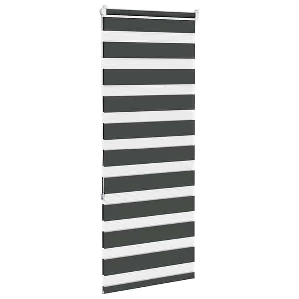 vidaXL Zebragardin, svart, tygbredd 55,9 cm, polyester
