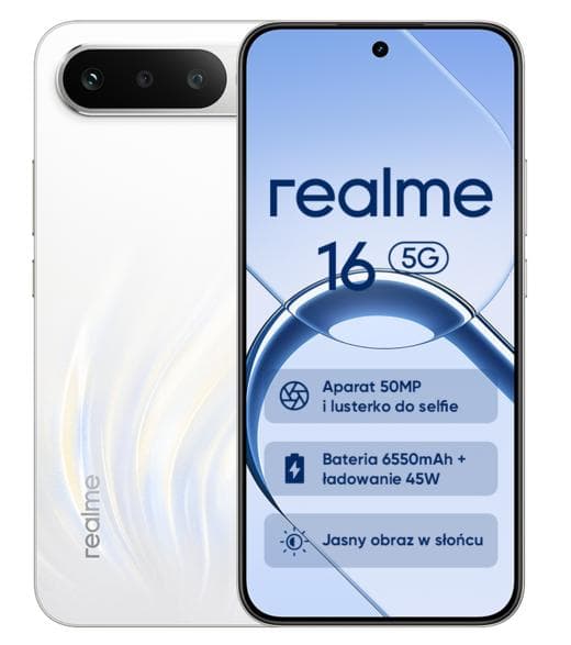 REALME 16 5G Smartphone 8GB/256GB Sort
