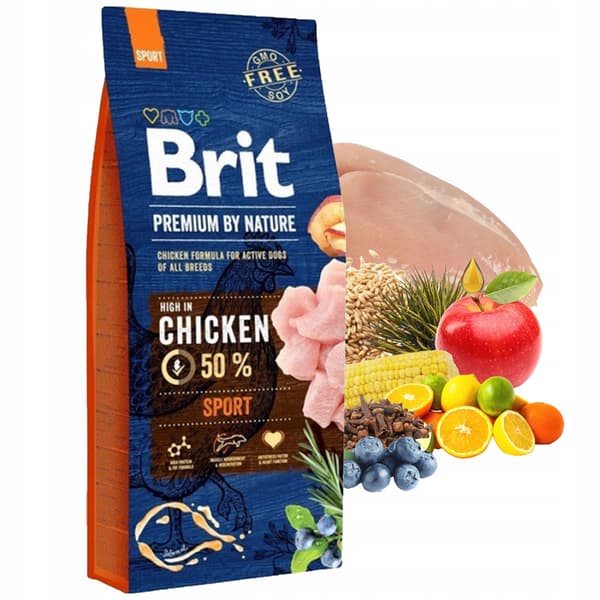 Brit Premium By Nature Sport torrfoder för hundar 15 kg