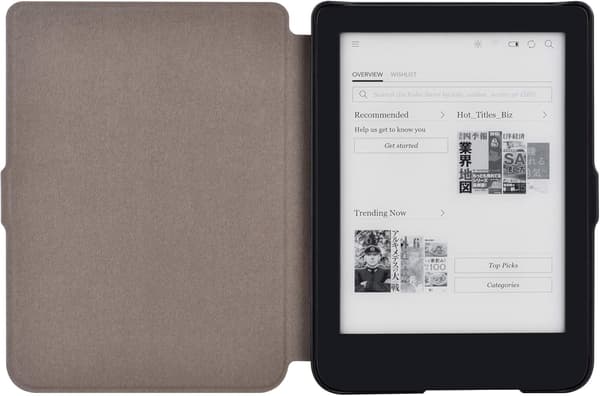 BOKLÄSARFODRAL FÖR KINDLE 10 GEN 2019 6" GRÅTT TYG ELEGANT