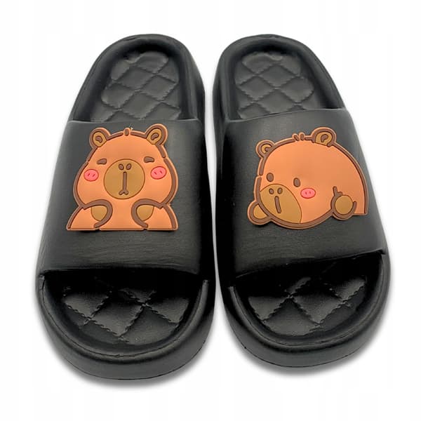 Capybara dam- och herrflipflops för pool, strand, bad, storlek 38-39