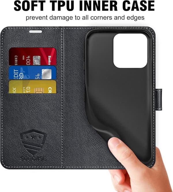 COVER TIL APPLE IPHONE 13 PRO MAX LUKKET MED FLAP SORT A2484