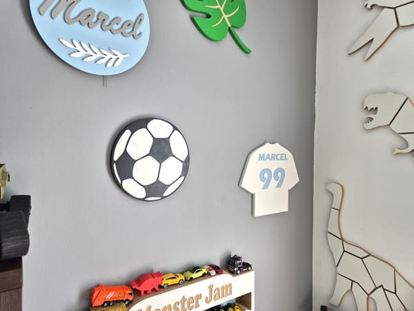 Väggdekoration i MDF-fotboll MK2