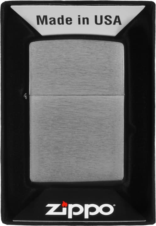 ZIPPO Lighter Børstet Krom Gavesæt Nr. 2