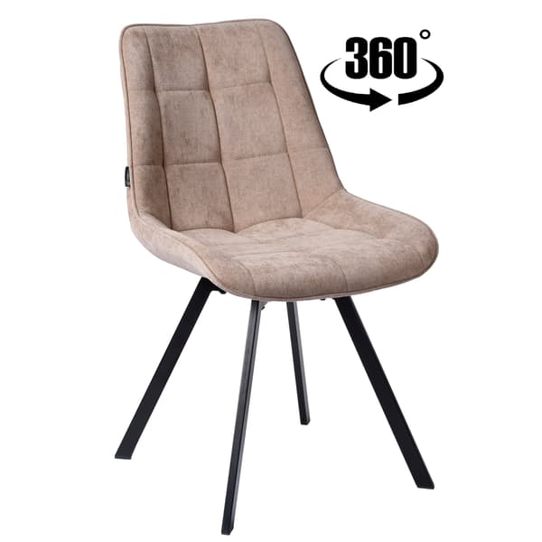 LAPO snurrstol klädd i ljusbeige tyg