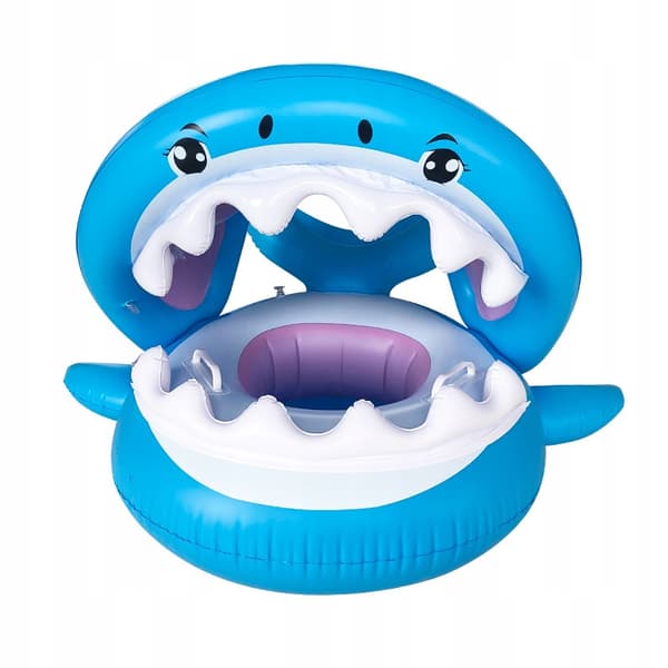 UPPBLÅSBAR RING FÖR BARN 3-10 ÅR SHARK