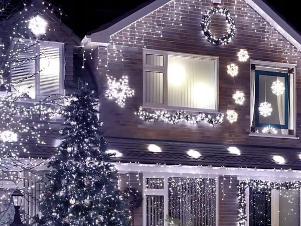 Julgransbelysning 500 LED 20 m kallvit (30)