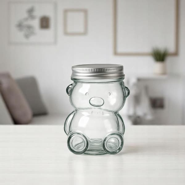 Glaskrukke BAMSE 30ml GLAS TIL HONNINGSYLTE MINI GAVEBEHOLDER