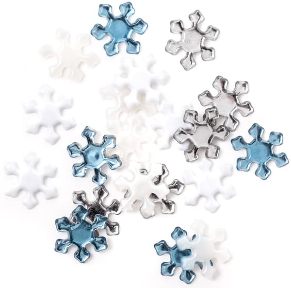 Dekoratiivikiteet SNÖFLINGOR sekoitus 2 cm 20 kpl