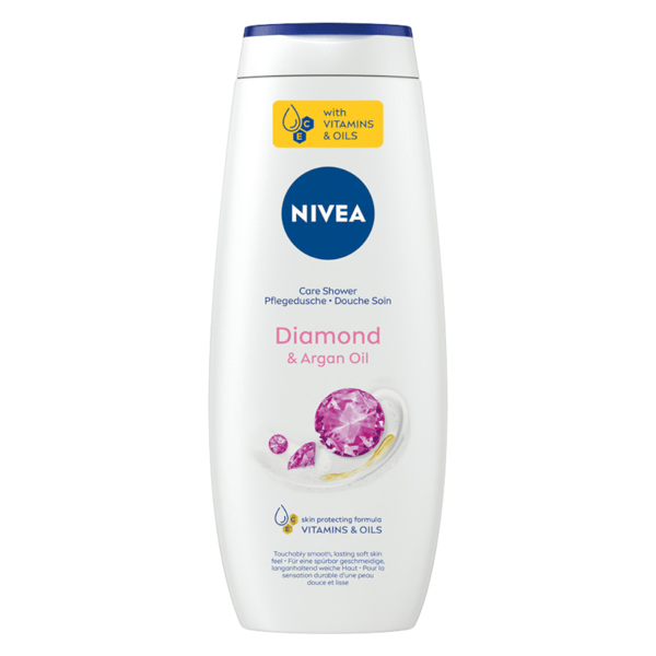 NIVEA Care och Diamond Touch duschgel 500 ml