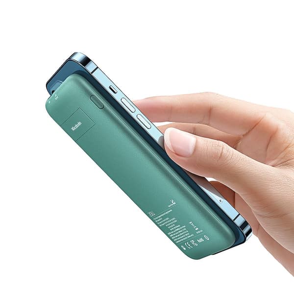 Mcdodo Powerbank, 20000mAh, PD 3.0, til iPhone, Magnetisk Opladning, Grøn