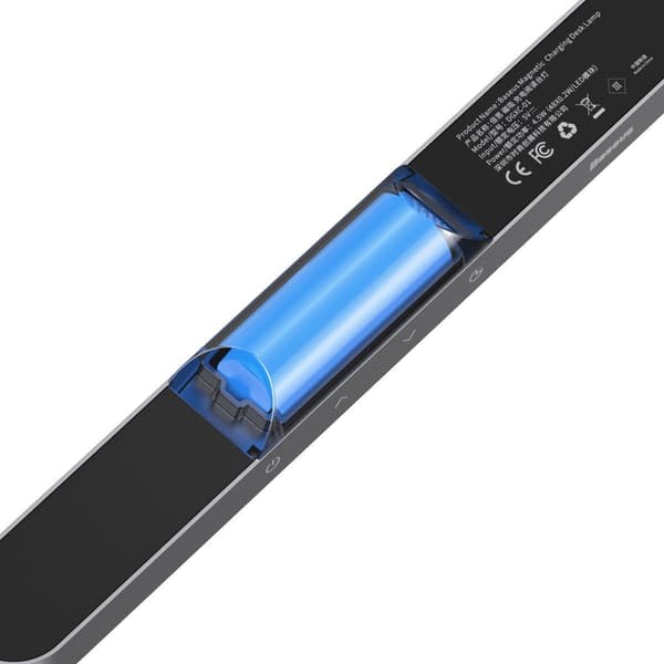 Baseus Magnetisk Trinløs Magnetisk Lampe med Touchpanel (Grå)