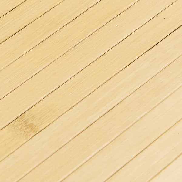 vidaXL Rektangulär matta, ljus naturfärgad, 80x100 cm, bambu