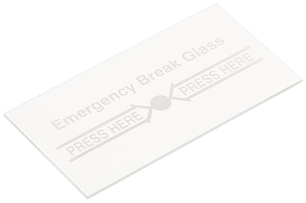RESERVGLAS PW-C1/GLAS FÖR NÖDDÖRRÖPPNINGSKNAPPAR
