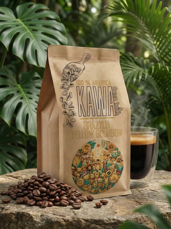 Green Touch Brasilien Yellow Bourbon kaffebønner 100% arabica 250 g