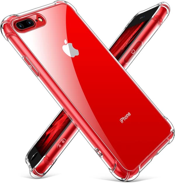 SKYDDSSKAL FÖR APPLE IPHONE 7 PLUS 8 PLUS 5,5" MED FÖRSTÄRKTA HÖRN