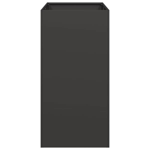 vidaXL sort urtepotte 40x80x80 cm stål