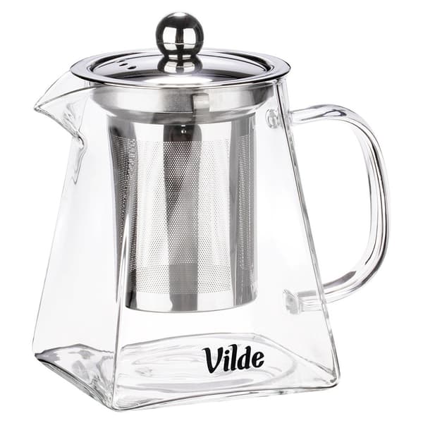 Glas tekanna med infuser, värmetålig, 490 ml