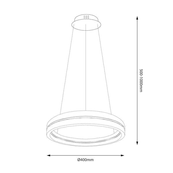 GRAVITY LED-HÄNGLAMPA SVART MILAGRO ML1183