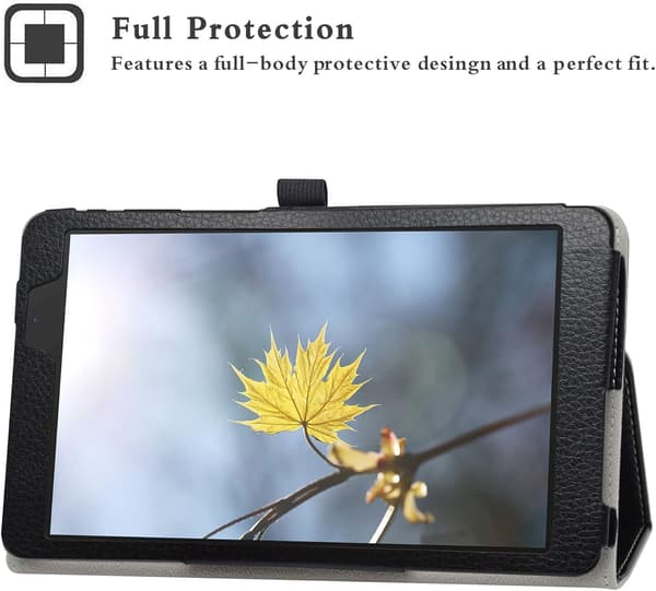 ALLDOCUBE IPLAY 8T TABLETETUI SORT LUKKETT MED FLAP MINKA-INSKRIPTION