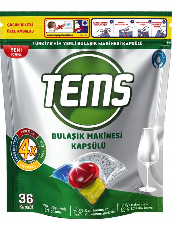 Tems - 4 i 1 diskmaskinskapslar 36 st.