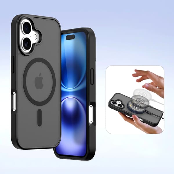 Dux Ducis Lawa Læder Taske til iPhone 16 - Sort