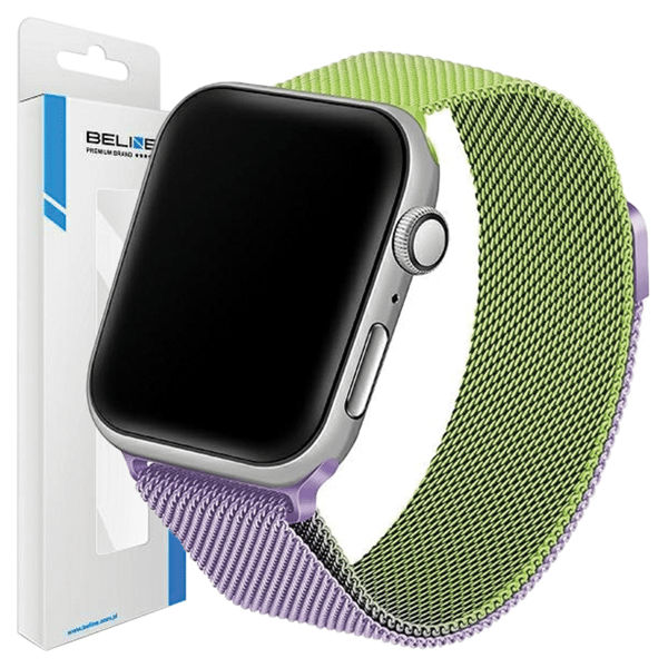 Beline Apple Watch Stålrem 38/40/41mm Grøn/Lilla