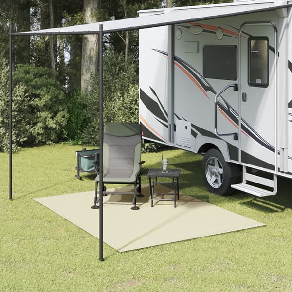 vidaXL teltmåtte, cremefarvet, 4x2 m