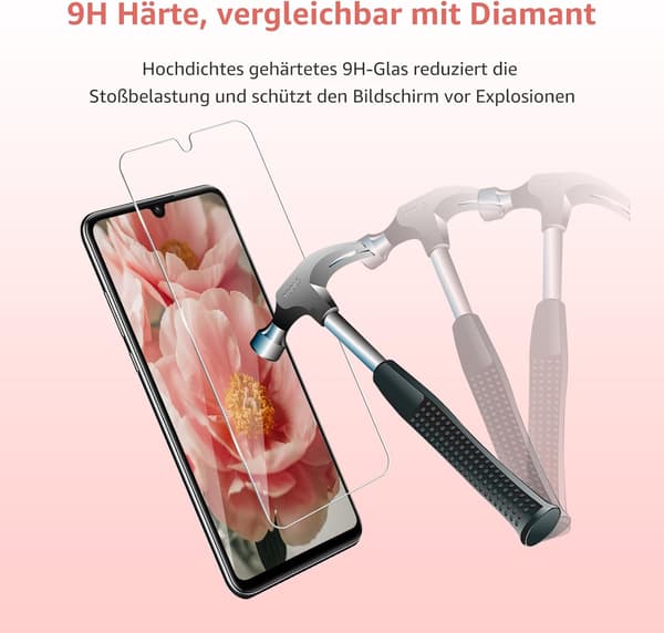 2x9H HÄRDAT GLAS FÖR HUAWEI P30 LITE SOLID ENKEL INSTALLATION HÖGT SKYDD